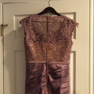 La Femme Mauve Trumpet Gown